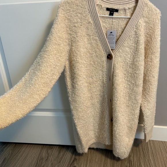 RW&Co Beige Cardigan XXS - Picture 2 of 4